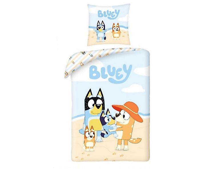 Bluey Kinderbettwäsche Bluey Bettwäsche-Set Bettbezug 140x200cm 60x70cm, Pe günstig online kaufen