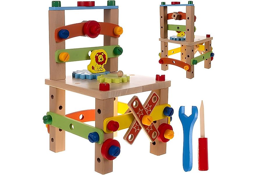 KRUZZEL Lernspielzeug Holzspielzeug Pädagogikspielzeug Holz Werkzeug (Spiel günstig online kaufen