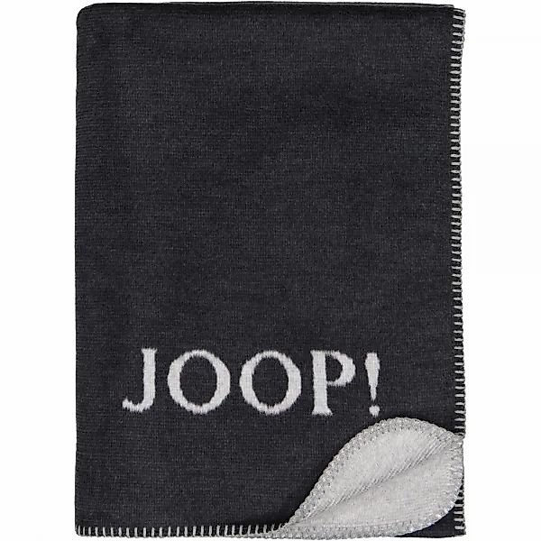JOOP! Wohndecke Melange-Doubleface - Größe: 150x200 cm - Farbe: Anthrazit-S günstig online kaufen