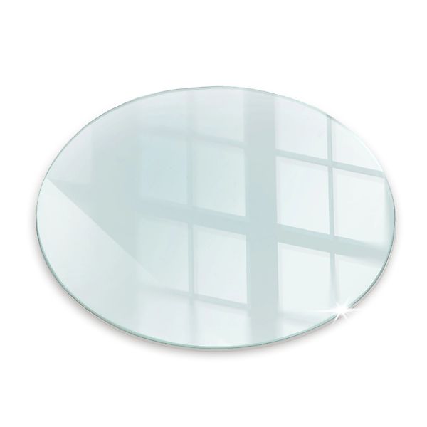 Tulup Glasplatte für Kamin Transparente Vorlegeplatte Kaminofen Runden 70x7 günstig online kaufen
