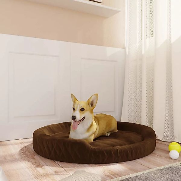 Vidaxl Hundebett Braun 70x55x23 Cm Plüsch günstig online kaufen