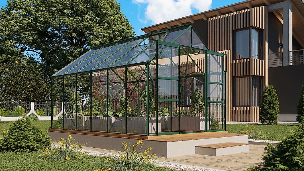 Vitavia Gewächshaus "Mars 9900" Alu-Profile, 3 mm Sicherheitsglas günstig online kaufen