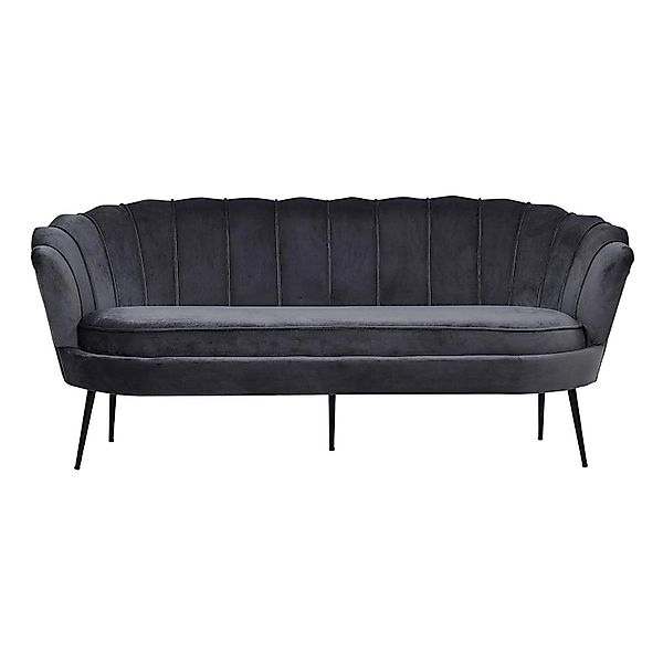 ebuy24 Nice Sofa 3 Personen Velour Grau günstig online kaufen