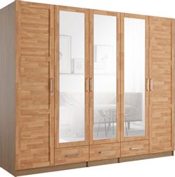 Home affaire Kleiderschrank Sabrina, natürlicher Landhausstil, günstig online kaufen