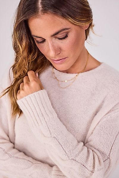 Lieblingsstück Rundhalspullover AmairaL mit Zopfmuster am günstig online kaufen
