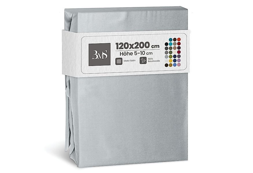 BETTWAESCHE-MIT-STIL Spannbettlaken Mako Satin Spannbettlaken, Topper 5-10 günstig online kaufen