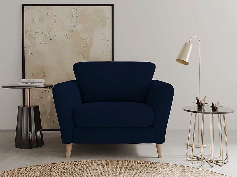 Home affaire Sessel "MARSEILLE" Massivholzbeine Eiche, Landhausstil, Wellen günstig online kaufen