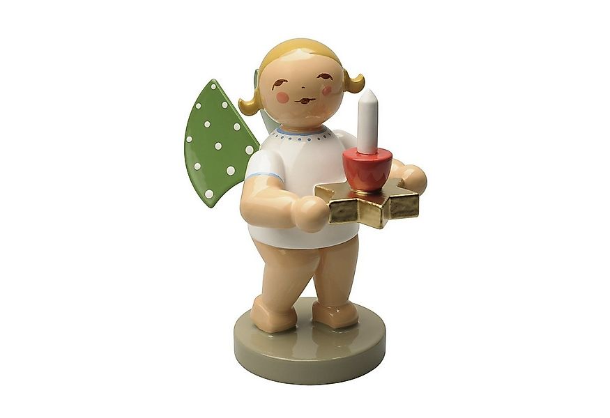 Wendt & Kühn Weihnachtsfigur Engel mit Sterntülle und Kerze Rot 650/171, Ha günstig online kaufen
