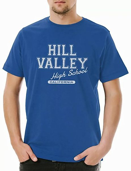 Urban Backwoods Print-Shirt Hill Valley High School II Herren T-Shirt Back günstig online kaufen