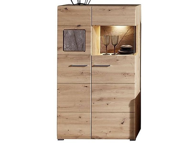 freiraum Vitrine Springhill 80 x 139 x 37 cm (B/H/T) günstig online kaufen