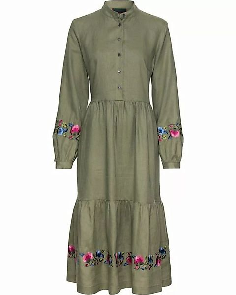 Reitmayer Blusenkleid Leinenkleid mit Blumenstickerei günstig online kaufen