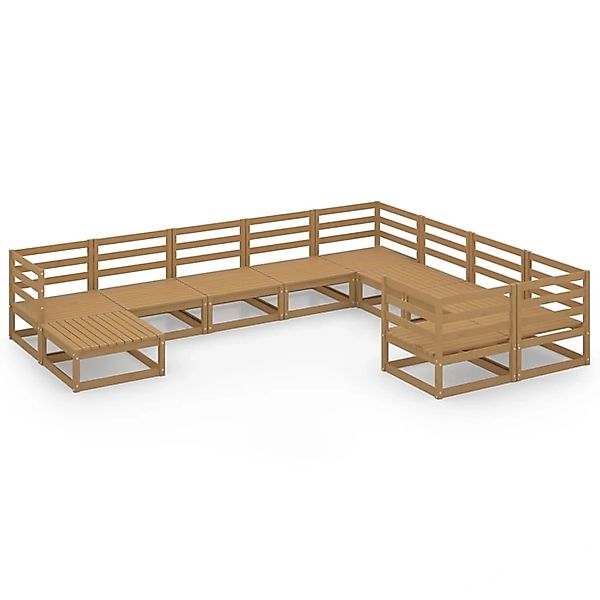 vidaXL 10-tlg Garten-Lounge-Set Massivholz Kiefer Modell 28 günstig online kaufen