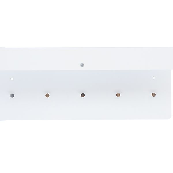 Wandgarderobe HANNI, Stahlblech pulverbeschichtet Weiß günstig online kaufen