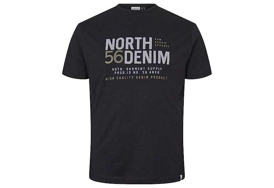 north 56 4 Rundhalsshirt Kurzarm Shirt von North 56Denim, schwarz günstig online kaufen