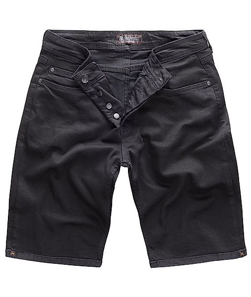 Gelverie Jeansshorts Herren Jeansshorts Stonewashed Schwarz G-303 günstig online kaufen