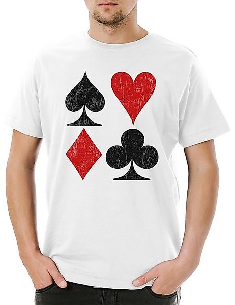 Urban Backwoods Print-Shirt Card Symbols Herren T-Shirt Ace Spades Poker Ca günstig online kaufen