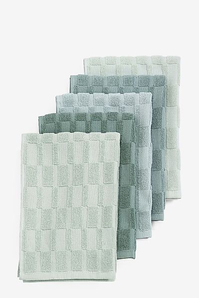 Next Geschirrtuch 5er-Set Frottee-Geschirrtücher aus 100 % günstig online kaufen