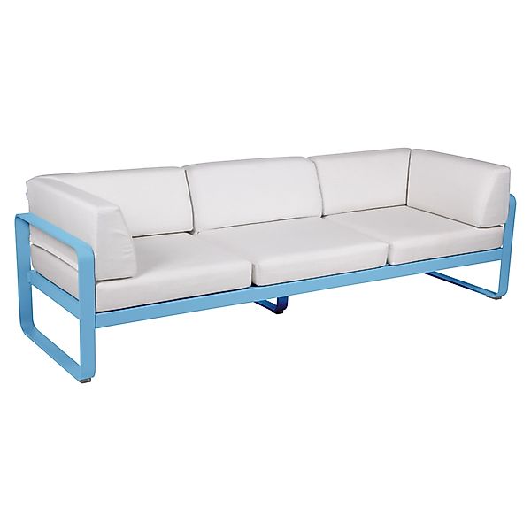 Bellevie 3-Sitzer Club Sofa Outdoor E1 Maya-Blau 81 Grauweiß günstig online kaufen