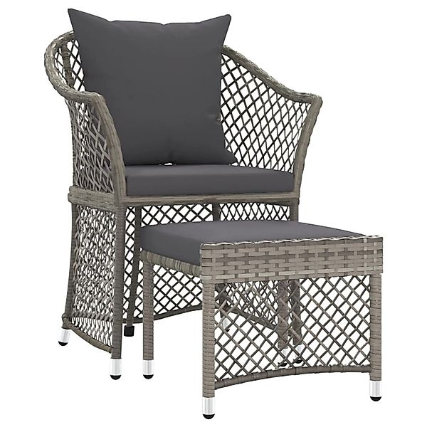 vidaXL Gartenlounge-Set 2-tlg. Garten-Lounge-Set mit Kissen günstig online kaufen