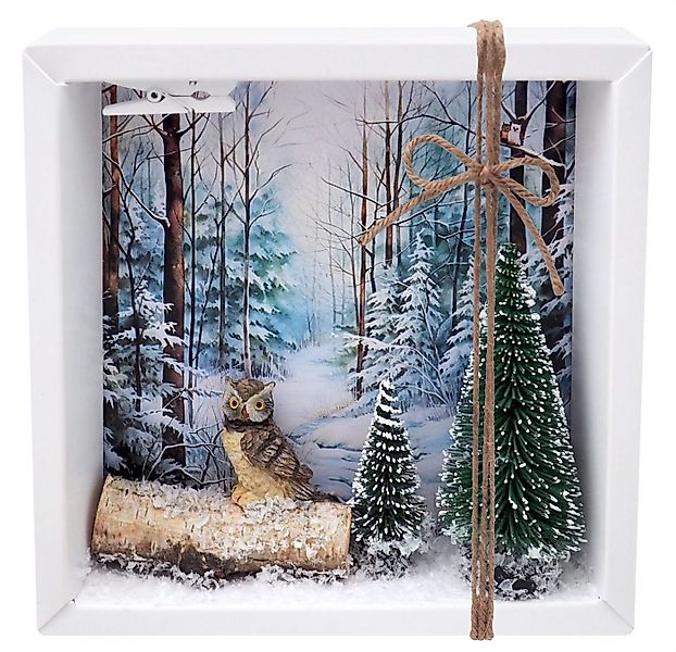 ZauberDeko Geschenkbox Geldgeschenk Verpackung Weihnachten Eule Wald Gesche günstig online kaufen