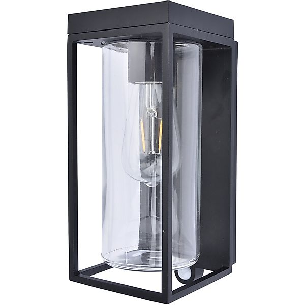 Lutec Solar-Außenwandleuchte Flair 200 lm 28,5 x 12 x 13,8 cm Schwarz Matt günstig online kaufen