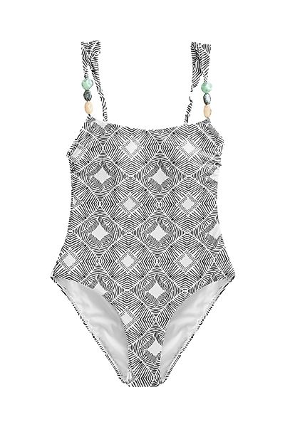 Next Badeanzug Bauchformender Badeanzug mit Perlenverzierung günstig online kaufen