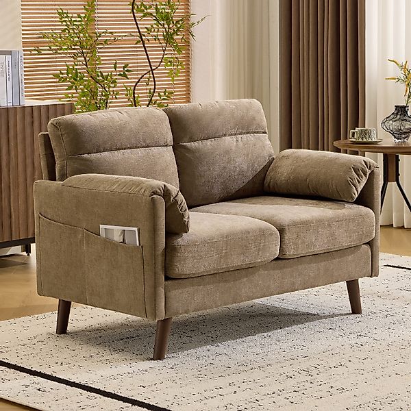 VINGLI 2-Sitzer Sofa klein, Kleine Stoffcouch günstig online kaufen