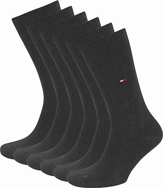 Tommy Hilfiger Classic 6-Pack Socken Dunkelgrau - Größe 43-46 günstig online kaufen