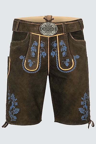 Lederhose Roland mit Gürtel günstig online kaufen