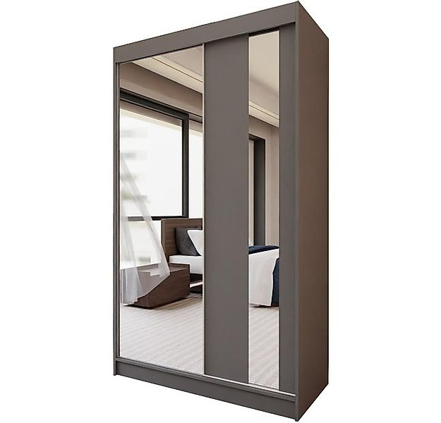 Beautysofa Schwebetürenschrank Gaja (weiß, schwarz, graphit, artisan, Kasch günstig online kaufen