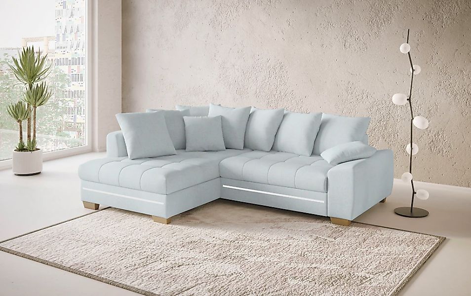 Mr. Couch Ecksofa "Nikita II, L-Form", mit Kaltschaum, RGB-LED Beleuchtung, günstig online kaufen