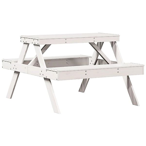 vidaXL Picknicktisch 105x134x75 cm Massivholz Kiefer 832568 günstig online kaufen