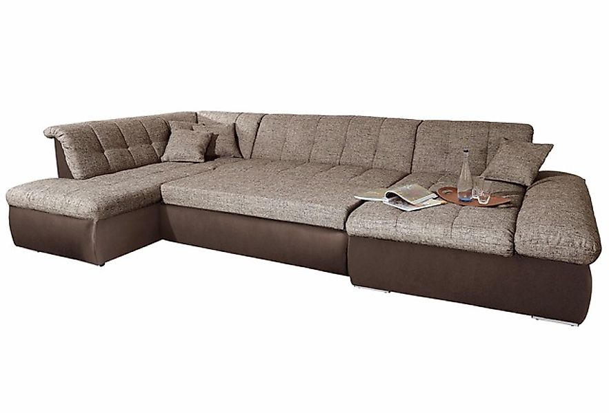 DOMO collection Wohnlandschaft »Moric U-Form, auch in Cord, Breite 353cm, v günstig online kaufen