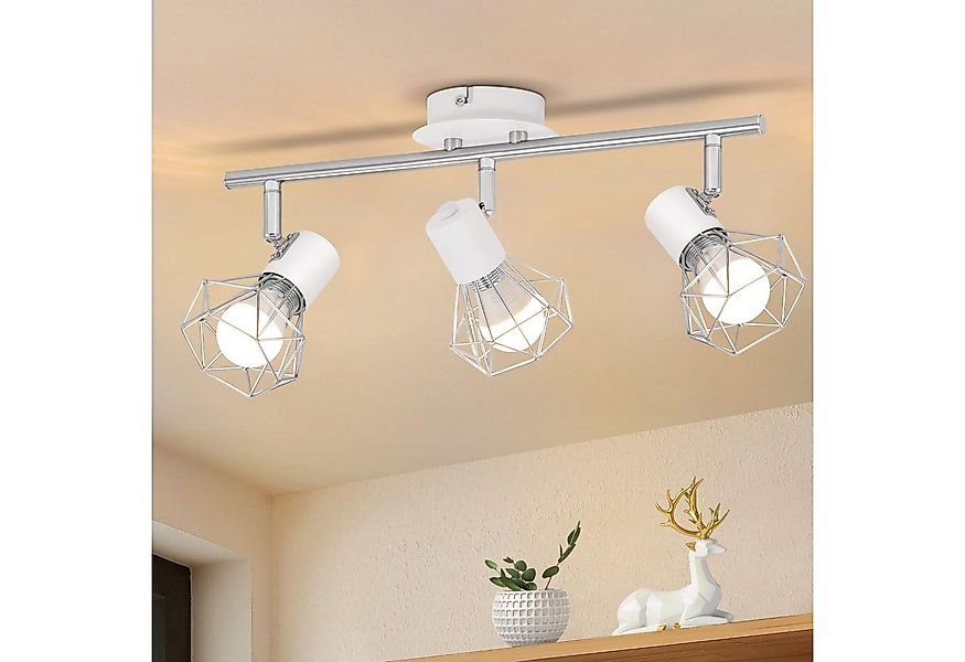 Nettlife Deckenstrahler Deckenstrahler 3 Flammig Rund Deckenspots, 350° Dre günstig online kaufen