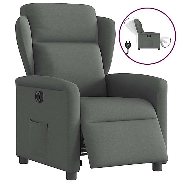 vidaXL Relaxsessel Elektrisch Dunkelgrau Stoff 3303115 günstig online kaufen