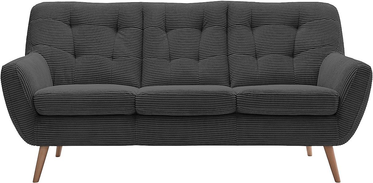 exxpo - sofa fashion 3-Sitzer Scandi, bequem, aufwendige Rückenpolsterung f günstig online kaufen