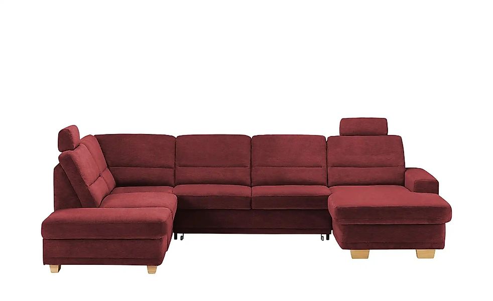 meinSofa Wohnlandschaft aus Mikrofaser Marc ¦ rot ¦ Maße (cm): B: 311 H: 85 günstig online kaufen