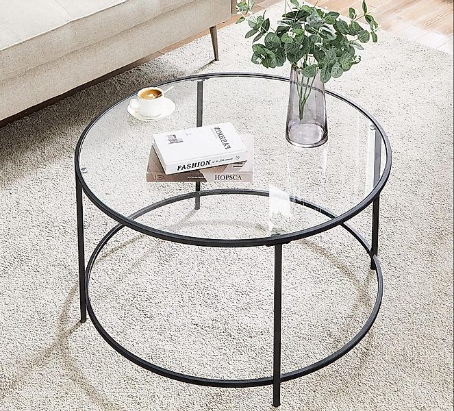 VASAGLE Couchtisch, Beistelltisch für Wohnzimmer, Ø günstig online kaufen