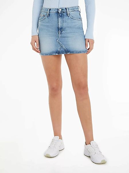 Tommy Jeans Jeansrock "IZZIE MR MN SKIRT AH6114", mit Ledermarkenlabel günstig online kaufen