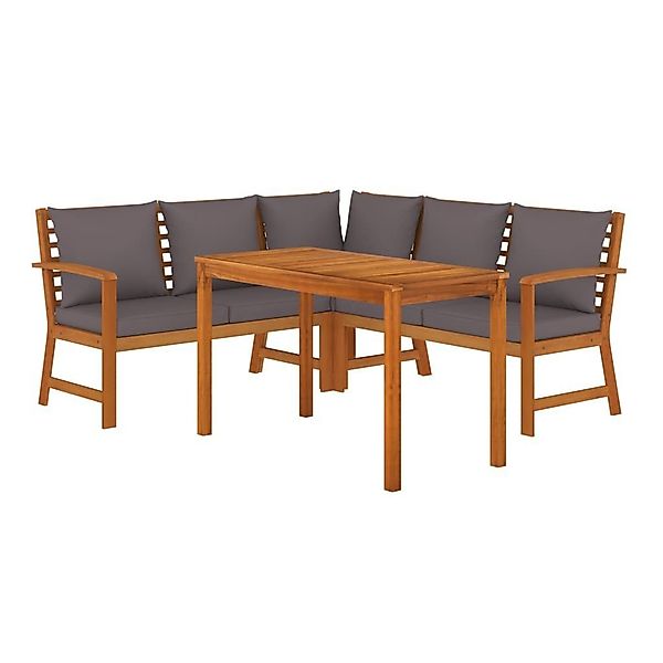 vidaXL Garten-Essgruppe 4-tlg. Garten-Essgruppe mit Kissen günstig online kaufen