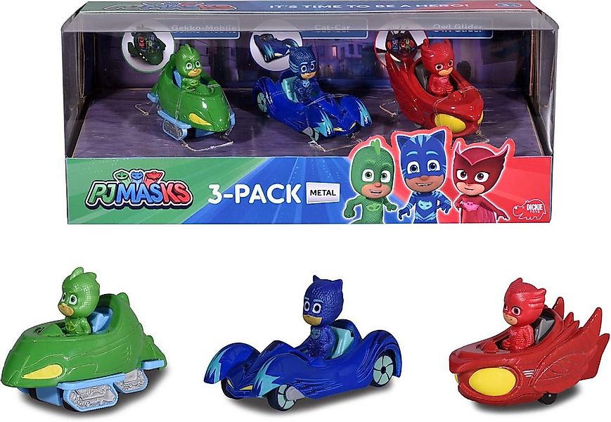 Dickie Toys Spielzeug-Auto Dickie Toys PJ Masks Cars Auto Spilefiguren Set günstig online kaufen