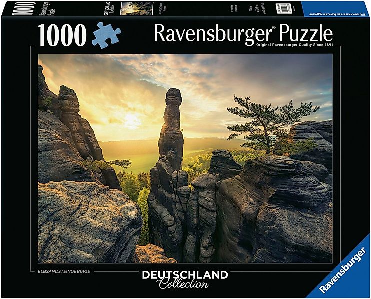 Ravensburger Puzzle Deutschland Collection, Erleuchtung - Elbsandsteingebir günstig online kaufen
