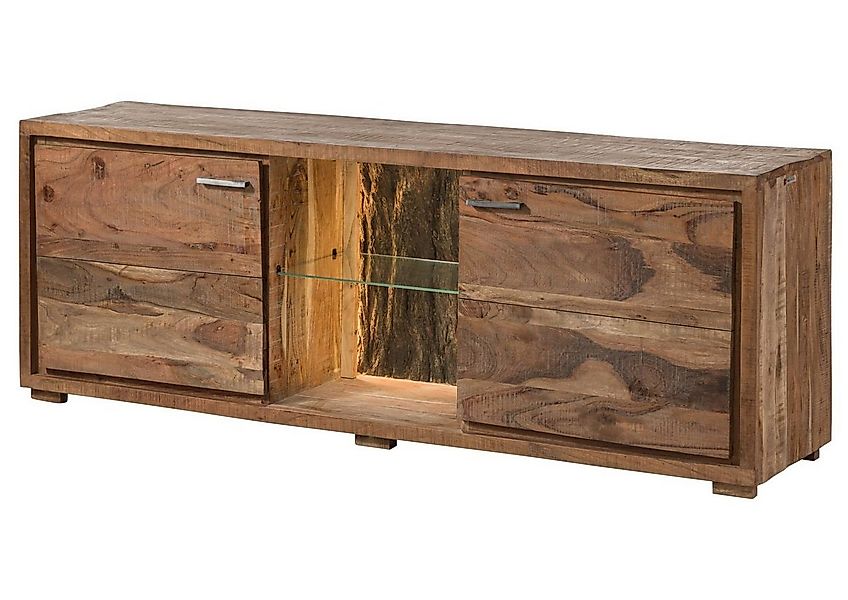 Massivmoebel24 TV-Board BARK (Massivholz), TV-Board Akazie 175x40x63 natur günstig online kaufen