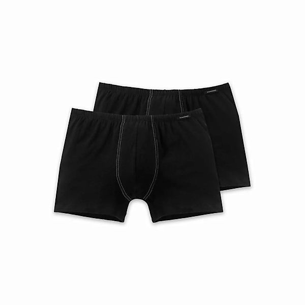 Schiesser 2 Pack Herren Pants Essentials Shorts Cotton Basics - Schwarz günstig online kaufen