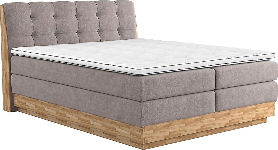 Home affaire Boxspringbett "Naome" Boxspringbett, Inklusive Topper günstig online kaufen
