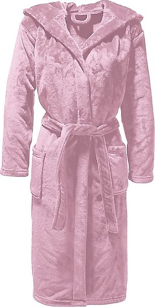 REDBEST Bademantel Unisex-Bademantel "Perris" mit Kapuze, Langform, Fleece, günstig online kaufen