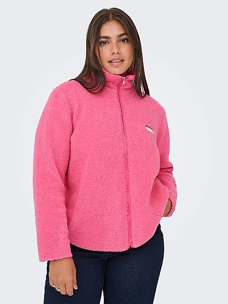 ONLY CARMAKOMA Plüschjacke "CARHOLLY TEDDY L/S ZIP SWT" günstig online kaufen