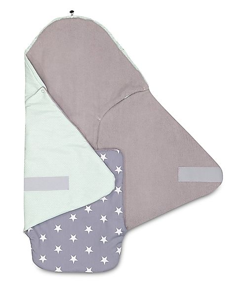 Einschlagdecke Sommer-Einschlagdecke Babyschale Mint Grau (0 günstig online kaufen