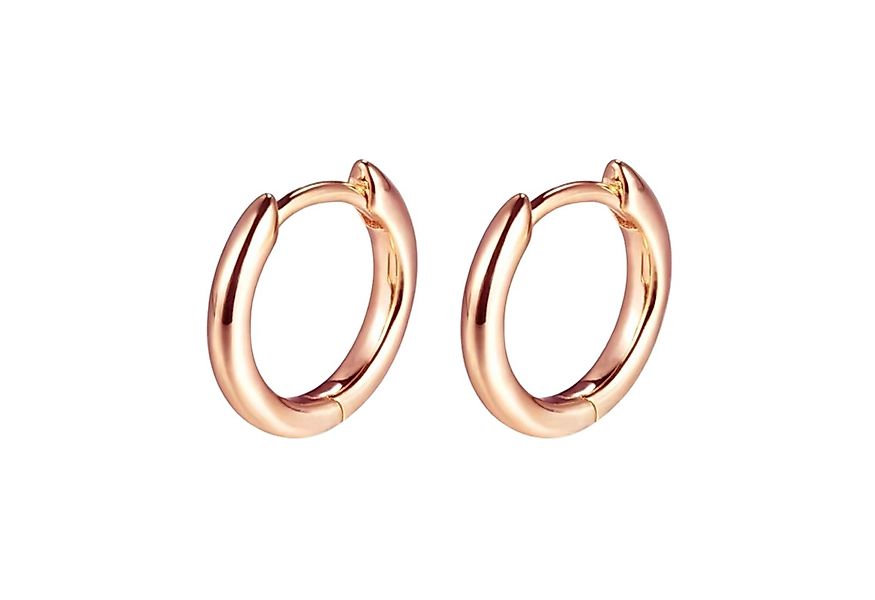 Runde Perlé Paar Creolen schlichte Creolen, rund Basic, 925 Sterling Silber günstig online kaufen