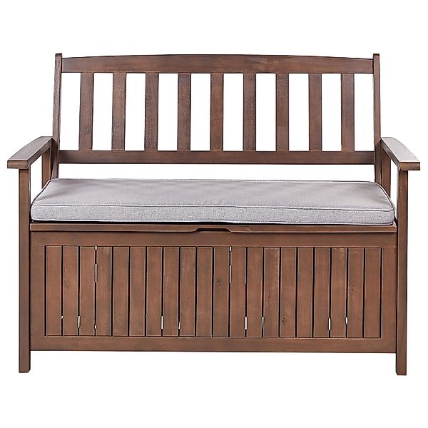 Beliani Gartenbank SOVANA Hellgrau 60x120x91 günstig online kaufen